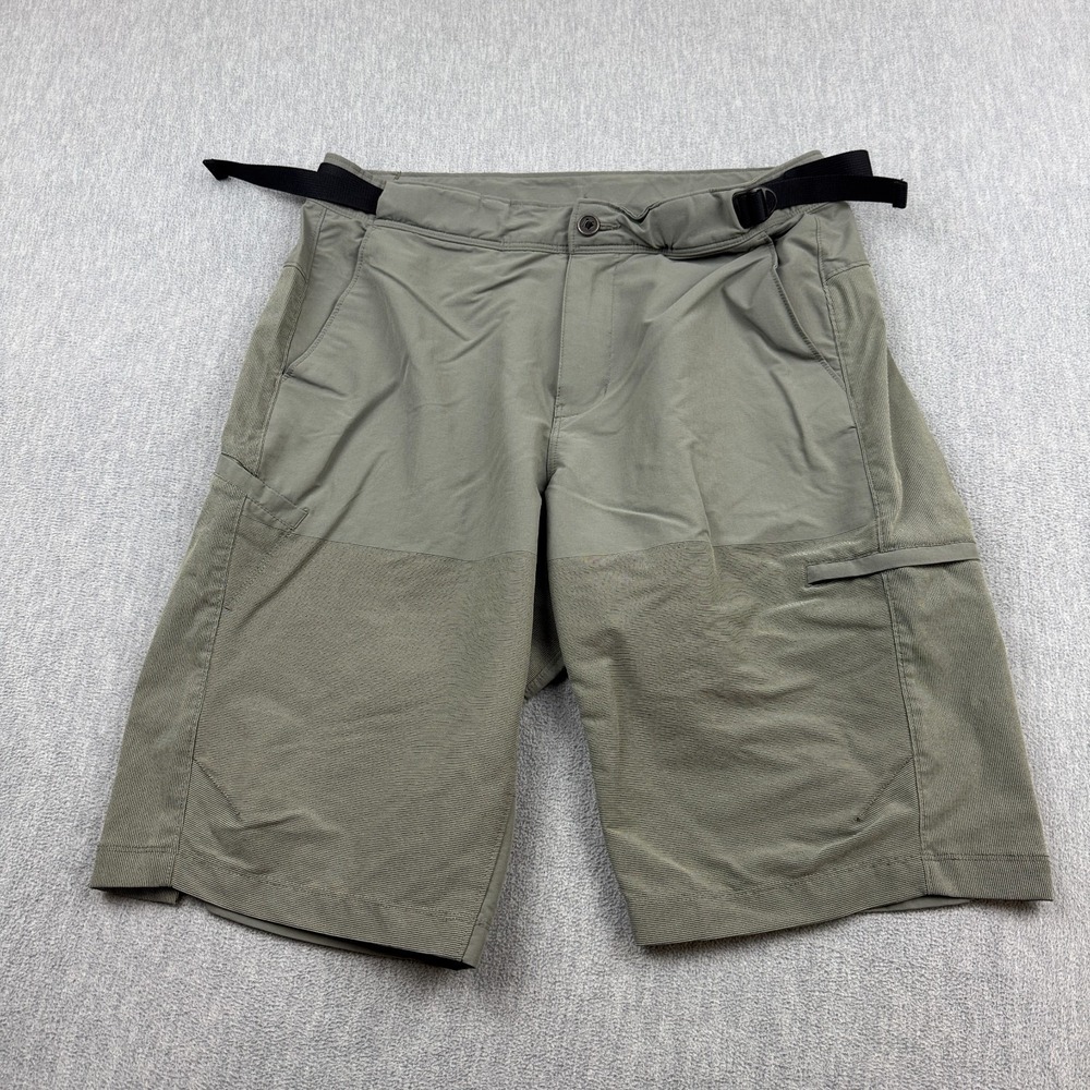 REI Co-op Shorts Mens 34 Green Hiking Cargo Belted Performance Outdoors‎ Utility